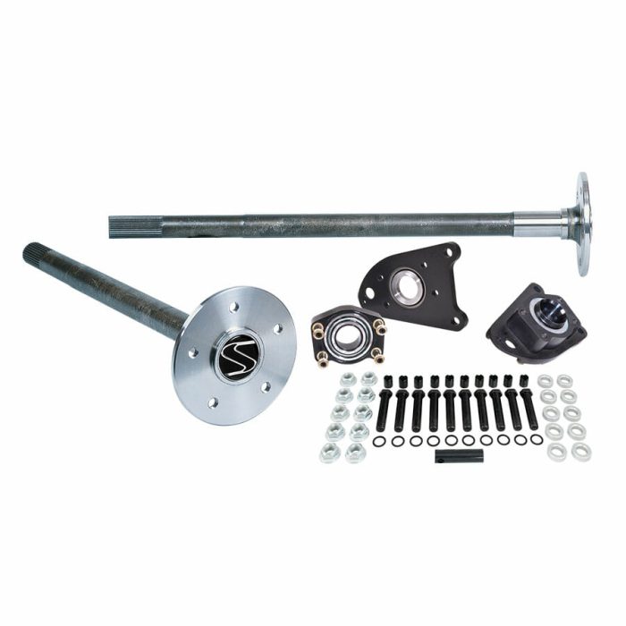 P3109F9458-Strange Alloy Axle Package  For 1994-2004 Mustang 8.8 Rear End  31 Spline Alloy Axles, C-Clip Eliminator Kit, & 5/8" Stud Kit