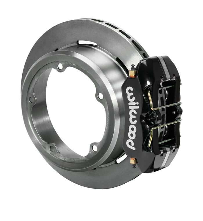 Strange / Wilwood Pro Touring Brake Kit  With 11" Rotors & Black Four Piston Calipers  Designed For Use With 15" Beadlock Wheels